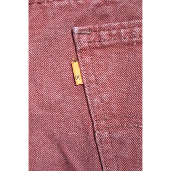 Vintage 90s Levis 555 Orange Tab Relaxed Straight Jeans 30x32 Rust Red USA - Picture 10 of 10